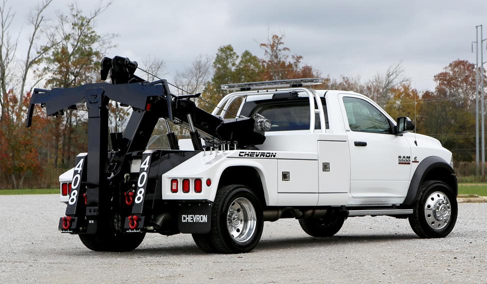 White tow truck